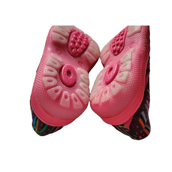 Motalas Girls Pink Tribal Print Mary Jane Handmade Baby Mafalda Shoes Size 30 - Picture 8 of 16
